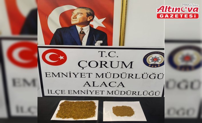 Çorum'da uyuşturucu ticareti yaptığı iddiasıyla yakalanan şüpheli tutuklandı