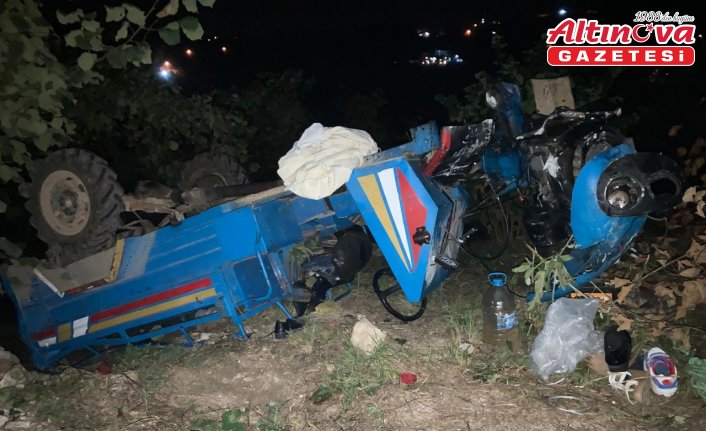 Ordu'da tarım aracının şarampole devrildiği kazada 4 kişi öldü, 3 kişi yaralandı