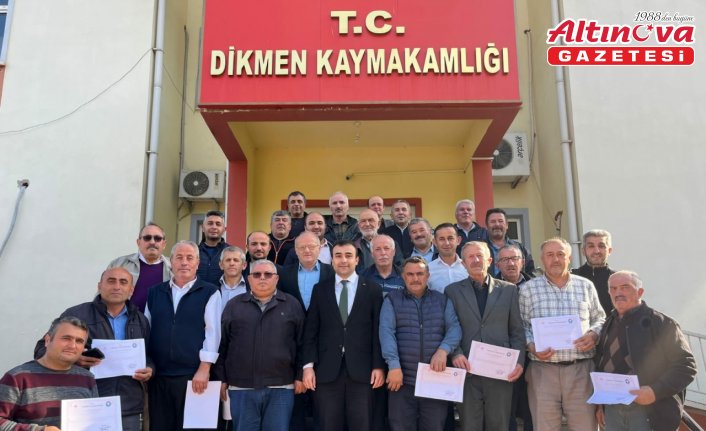Dikmen'de Muhtarlar Günü dolayısıyla tören düzenlendi