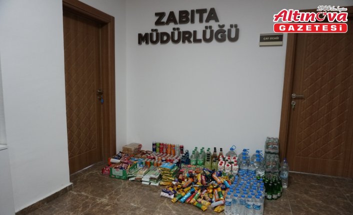 Çorum'da bakkalda son kullanma tarihi geçmiş 1004 ürün toplandı