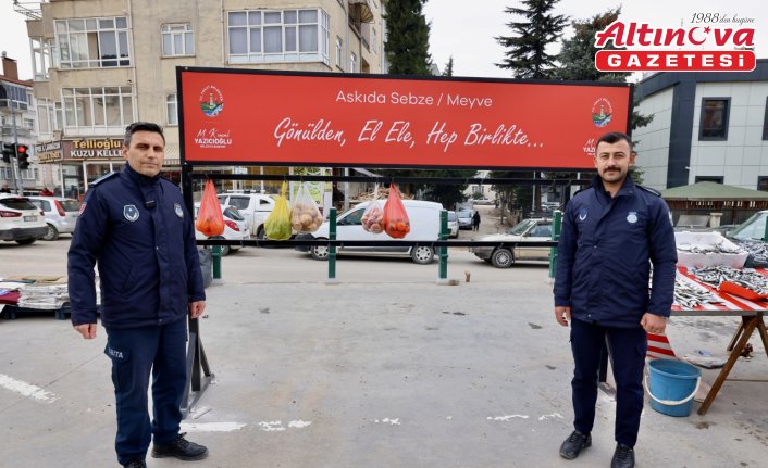 Tokat Belediyesi pazar yerlerinde “askıda sebze ve meyve“ uygulaması başlattı