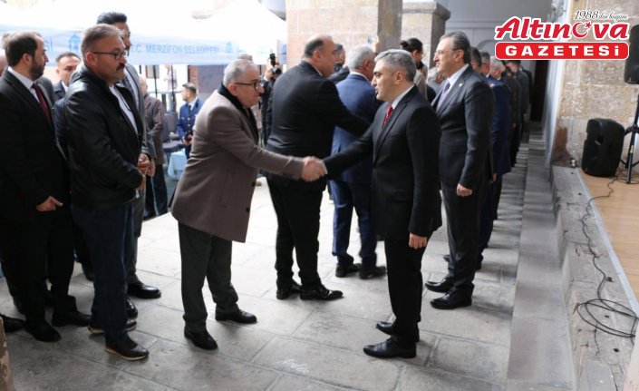 Merzifon'da bayramlaşma programı düzenlendi