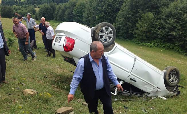 Bengü Yaylasında trafik kazası 6 yaralı 1 ölü