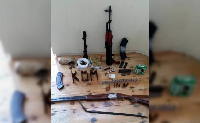 Samsun'da bir evde silah ve mühimmat bulundu