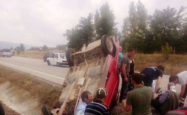 Boyabat'ta trafik kazası: 1 yaralı
