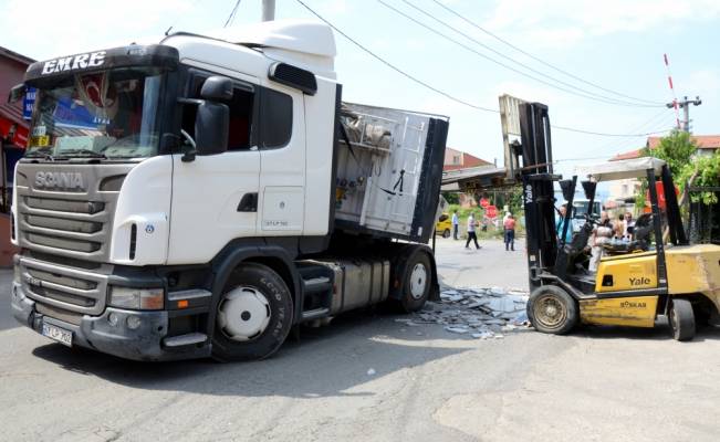 Zonguldak'ta üzerine mermer düşen işçi yaralandı