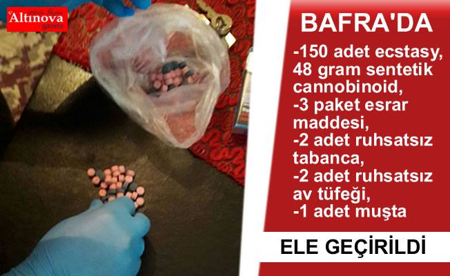 BAFRA'DA UYUŞTURUCU OPERASYONU YAPILDI