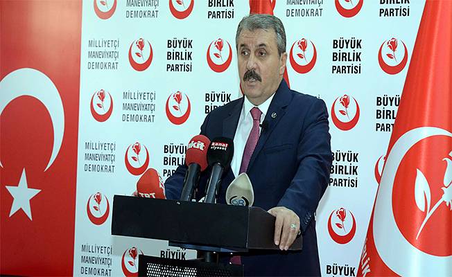 Büyük Birlik Partisi (BBP) Genel Başkanı Mustafa Destici açıklaması