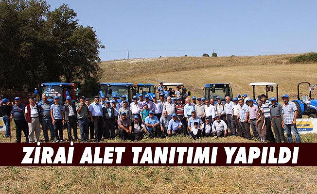Zirai aletler tanıtımı yapıldı