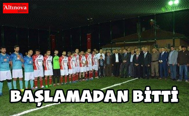 Bafra'da 2. Çeltik Halı Saha Turnuvası Başlamadan İptal Oldu