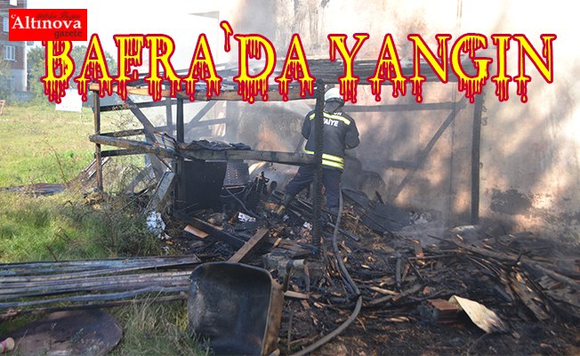 Bafra`da yangın