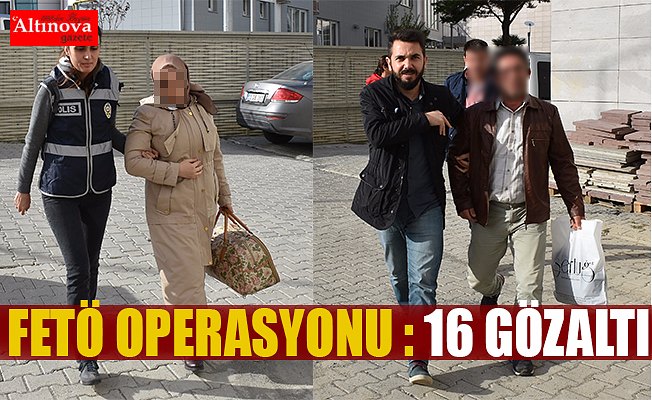 Samsun'da FETÖ/PDY operasyonu