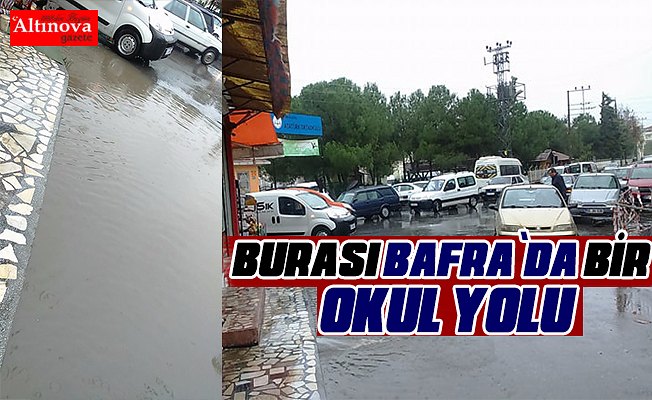 ATATÜRK ORTAOKULU YOLU YAĞMURA TESLİM