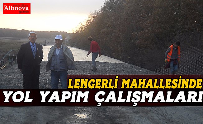 Bafra`nın mahallelerinde yol yapım çalışmaları