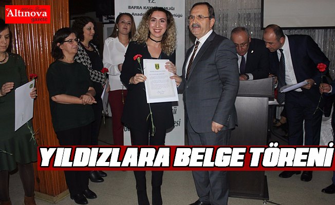 YILDIZLARA BELGE TÖRENİ