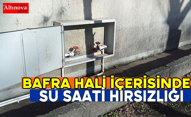 Bafra Sebze ve Meyve Hal Müdürlüğü`nde hırsızlık