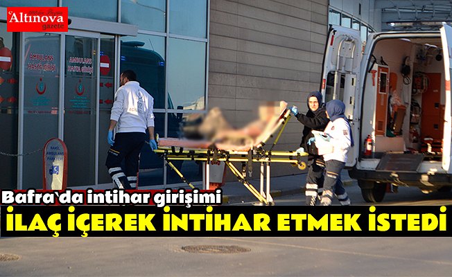 Bafra`da intihar girişimi