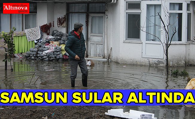 Samsun'da sağanak etkili oldu
