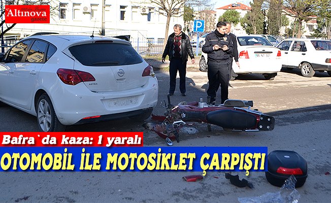 Bafra`da kaza: 1 yaralı