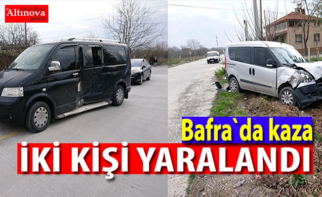 Bafra`da kaza : 2 yaralı