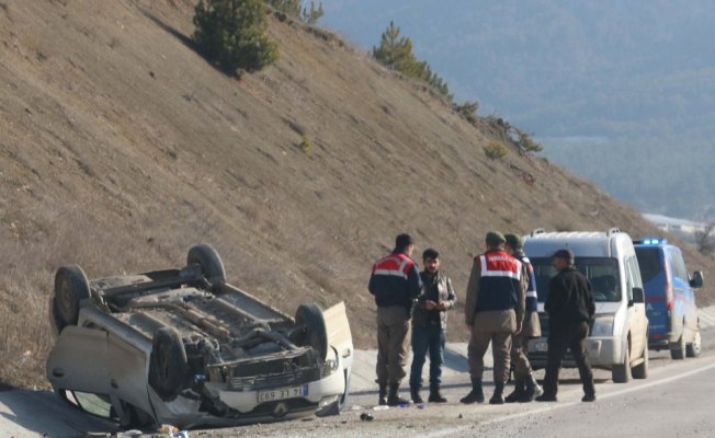 Bolu'da trafik kazası: 1 yaralı
