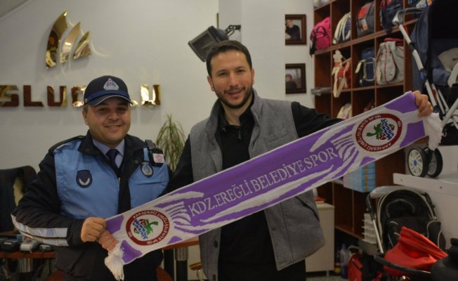 Ereğli Belediyespor'dan atkı dağıtımı
