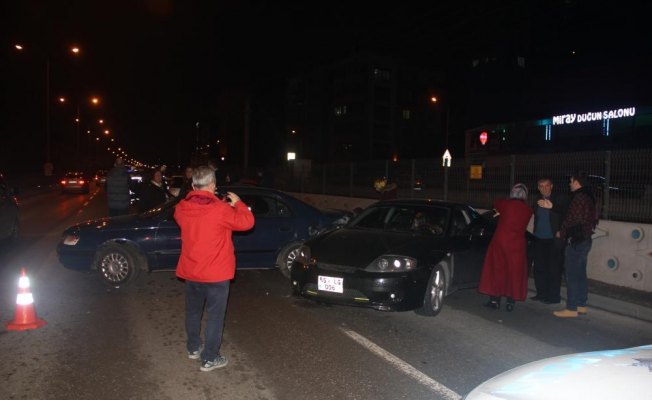 Samsun'da zincirleme trafik kazası: 1 yaralı