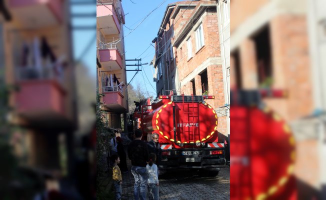 Ünye'de ev yangını