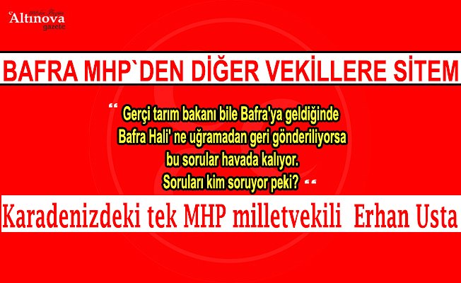 Bafra MHP`den Bafra Hali sitemi