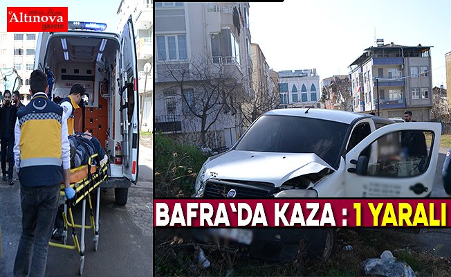 Bafra`da kaza: 1 yaralı
