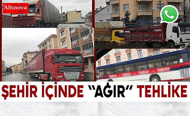 Bafra`da şehir içinde ağır tehlike