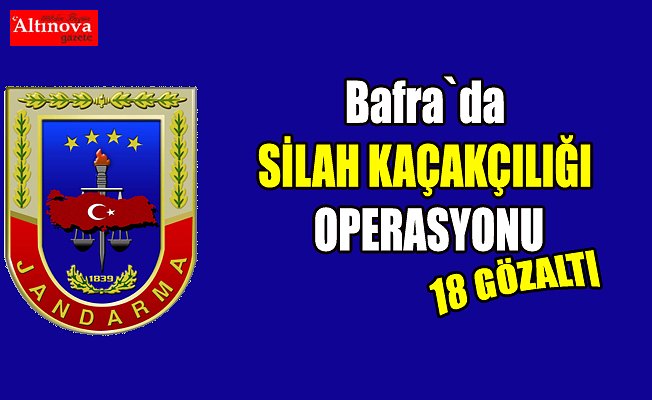 Bafra`da silah kaçakçılığı operasyonu