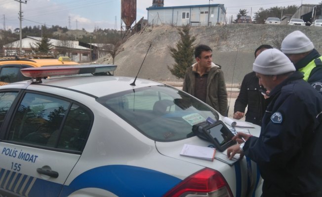 Mudurnu'da emniyet kemeri denetimi yapıldı