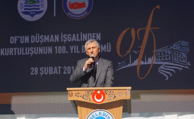 Of'un kurtuluş yıl dönümü kutlandı