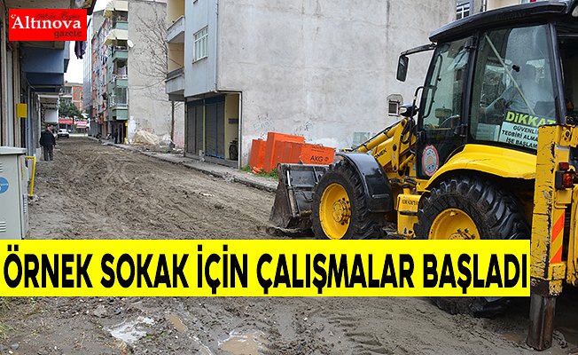 Örnek Sokak İçin Çalışmalar Başladı