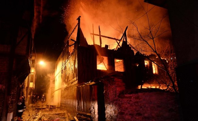 Safranbolu'da tarihi konakta yangın