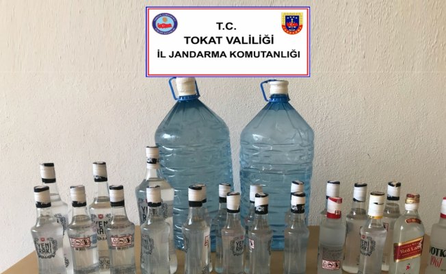 Tokat'ta sahte içki operasyonu