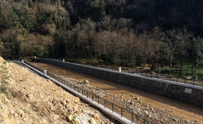 Trabzon'da 60,3 milyon liralık taşkın koruma tesisi hizmete açıldı
