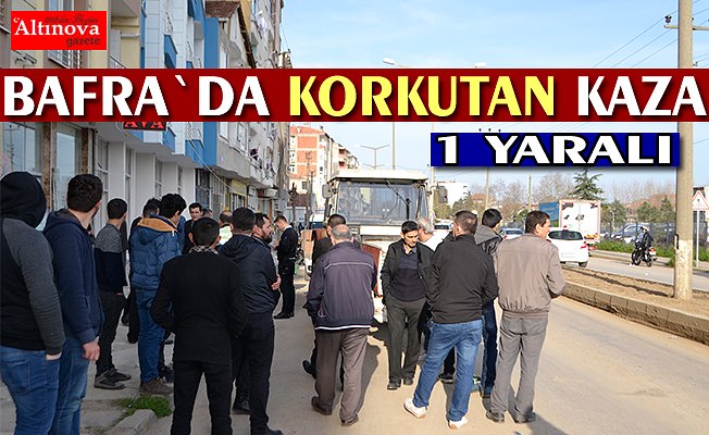 Bafra`da kaza : 1 yaralı
