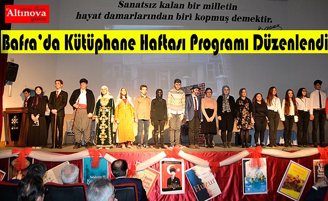 Bafra’da Kütüphane Haftası Programı Düzenlendi
