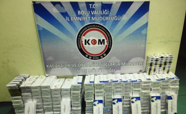 Bolu'da sigara kaçakçılığı