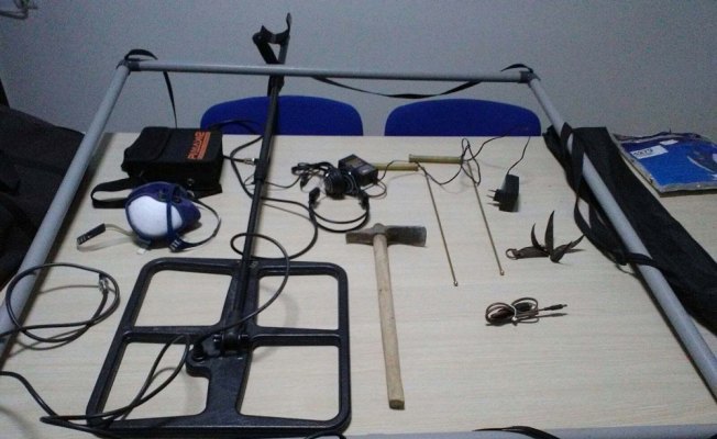 Hadrianaupolis antik kentinde kaçak kazı