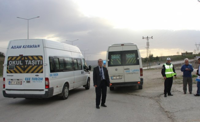 Havza'da öğrenci servisleri denetlendi