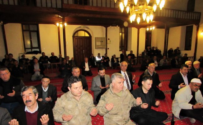 Kavak'ta Afrin şehitleri için mevlit okutuldu