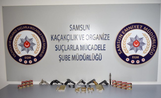 Samsun'da silah kaçakçılığı operasyonu