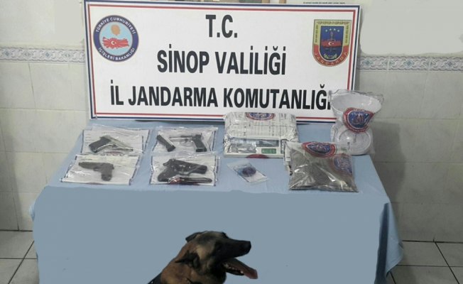 Sinop'ta uyuşturucu ve ruhsatız silah operasyonu