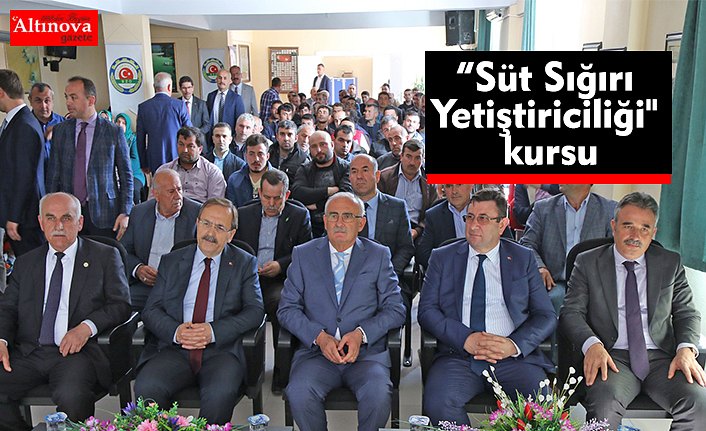 Bafra'da "Süt Sığırı Yetiştiriciliği" kursu