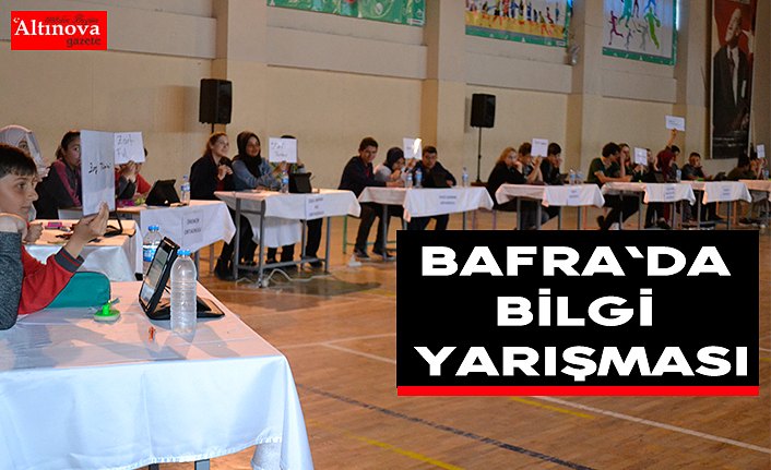 Bafra`da bilgi yarışması