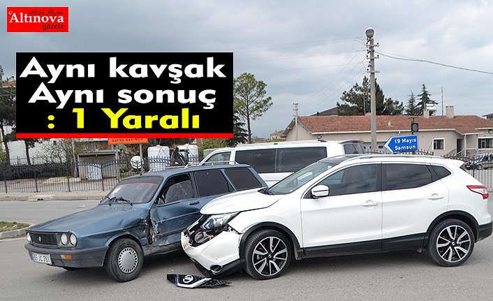 Bafra`da kaza : 1 yaralı