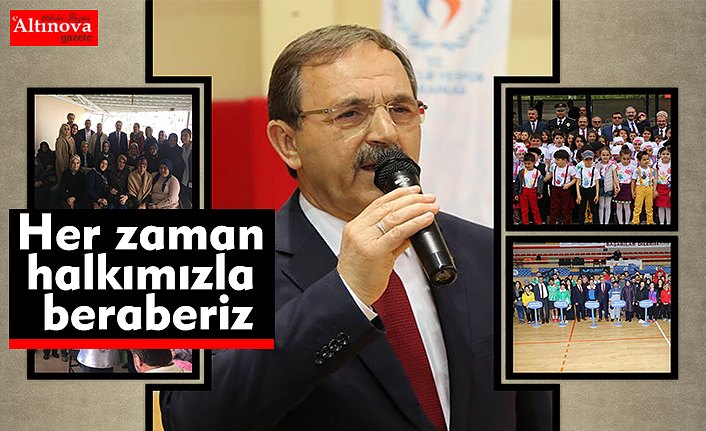 BAŞKAN ŞAHİN: HER ZAMAN HALKIMIZLA BERABERİZ